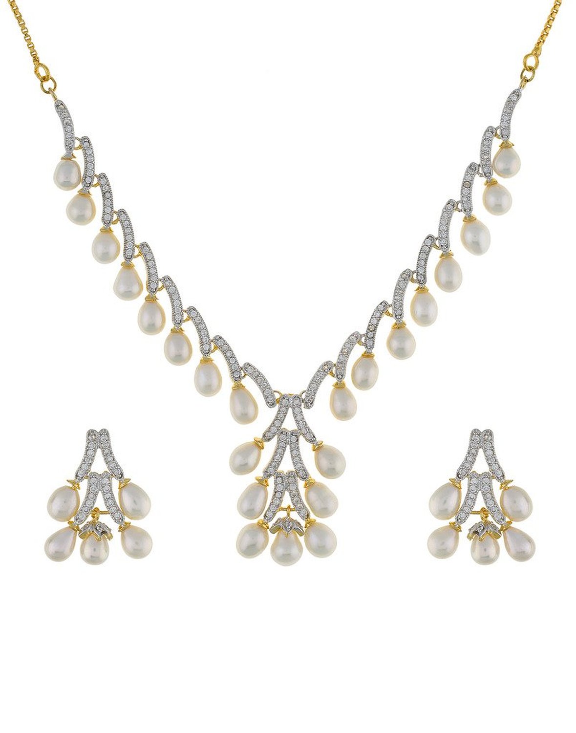 AMJ PEARLS DESIGNER NECKLACE