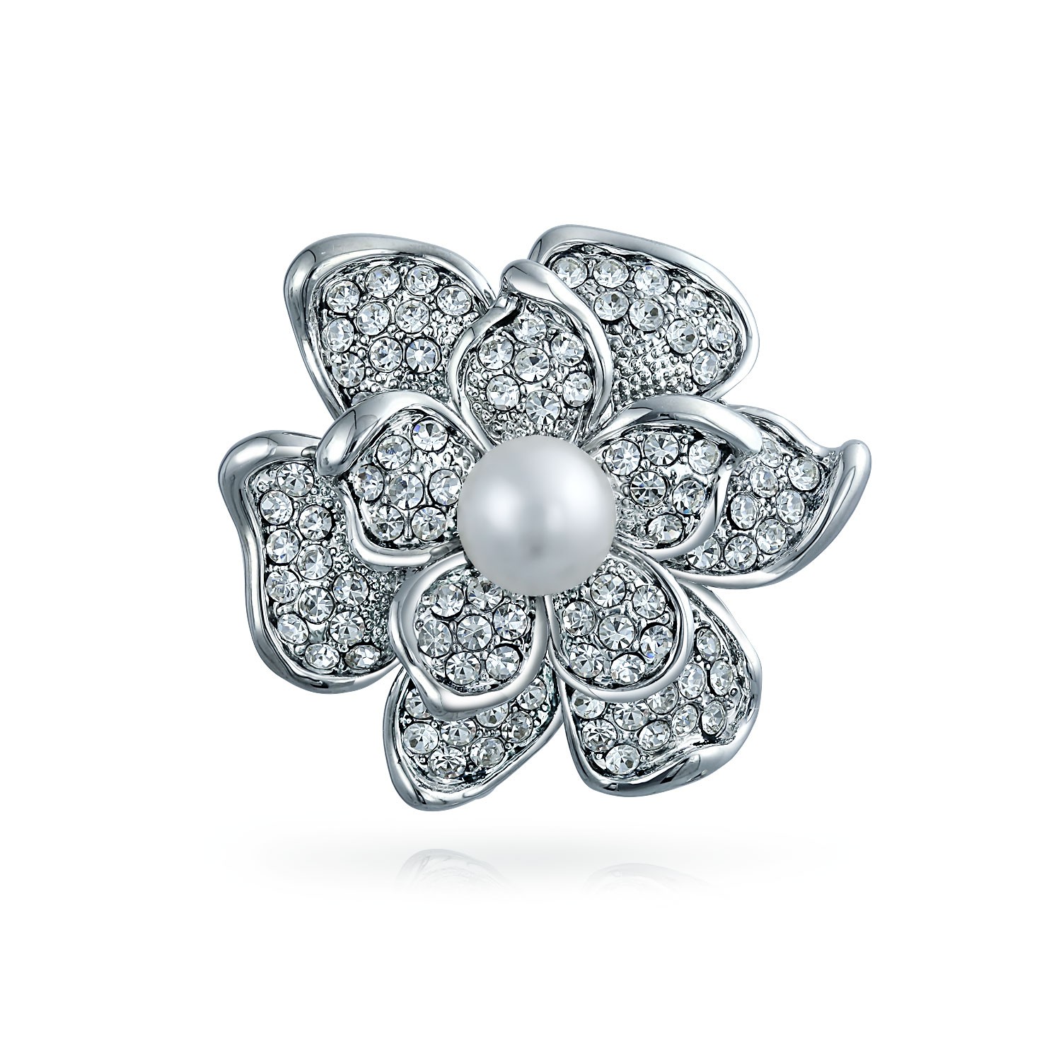 AMJ PEARLS BROOCH